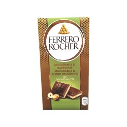 Ciocolata cu lapte si nuci macadamia Ferrero Rocher 90 gr.